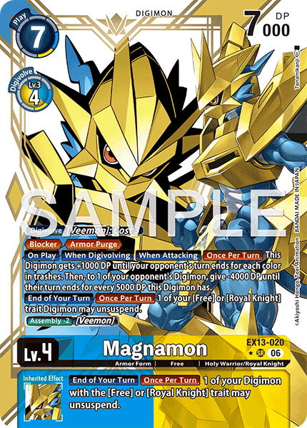 (Pre-order 2nd October 2026) Magnamon (EX13-020) Alternative Art