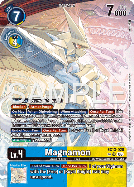 (Pre-order 2nd October 2026) Magnamon (EX13-020) SP Alternative Art