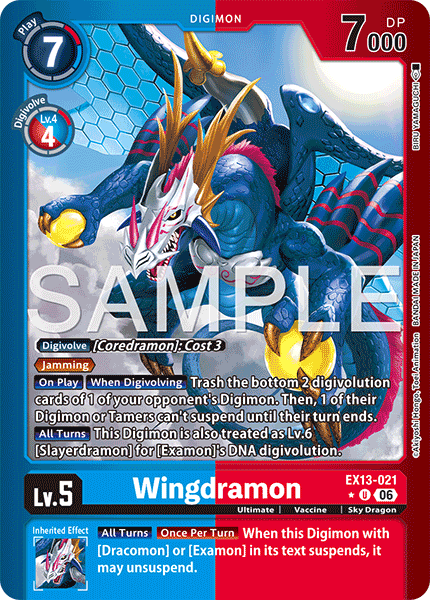 Wingdramon (EX13-021) Limited Uncommon