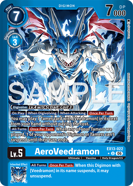 AeroVeedramon (EX13-022) Limited Uncommon