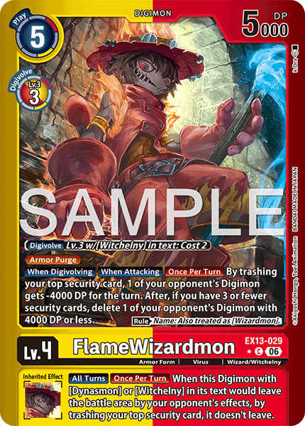 FlameWizardmon (EX13-029) Limited Common