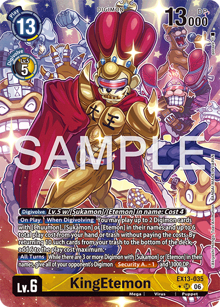 (Pre-order 2nd October 2026) KingEtemon (EX13-035) Alternative Art