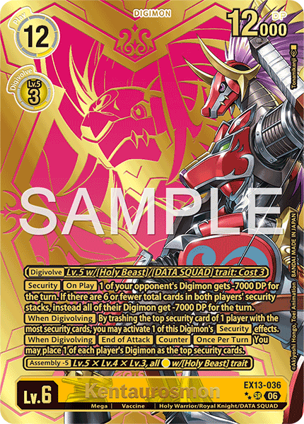 (Pre-order 2nd October 2026) Kentaurosmon (EX13-036) Gold Finish