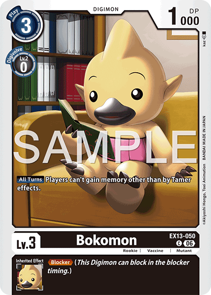 (Pre-order 2nd October 2026) Bokomon (EX13-050) Common