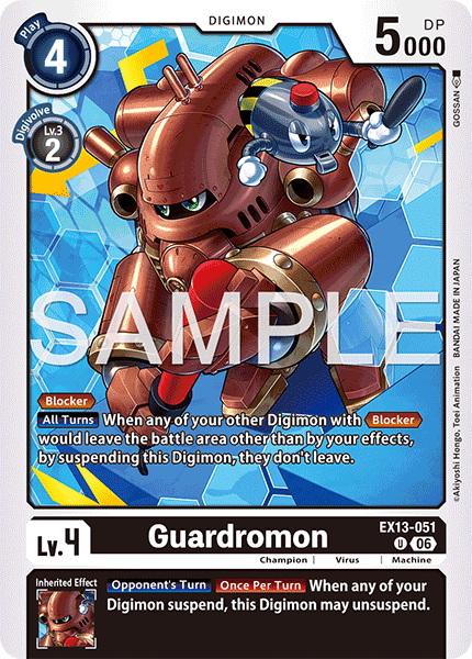(Pre-order 2nd October 2026) Guardromon (EX13-051) Uncommon