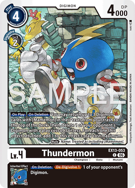(Pre-order 2nd October 2026) Thundermon (EX13-053) Common