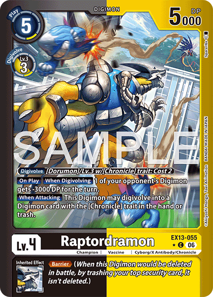 Raptordramon (EX13-055) Limited Common
