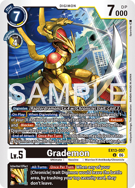 (Pre-order 2nd October 2026) Grademon (EX13-057) Uncommon