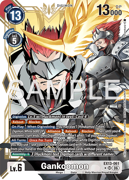 (Pre-order 2nd October 2026) Gankoomon (EX13-061) Alternative Art