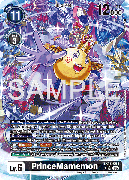 (Pre-order 2nd October 2026) PrinceMamemon (EX13-063) Alternative Art
