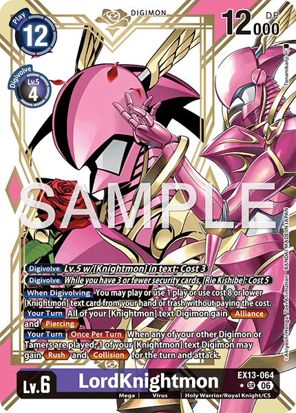 (Pre-order 2nd October 2026) LordKnightmon (EX13-064) Alternative Art