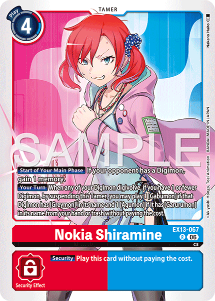 (Pre-order 2nd October 2026) Nokia Shiramine (EX13-067) Rare