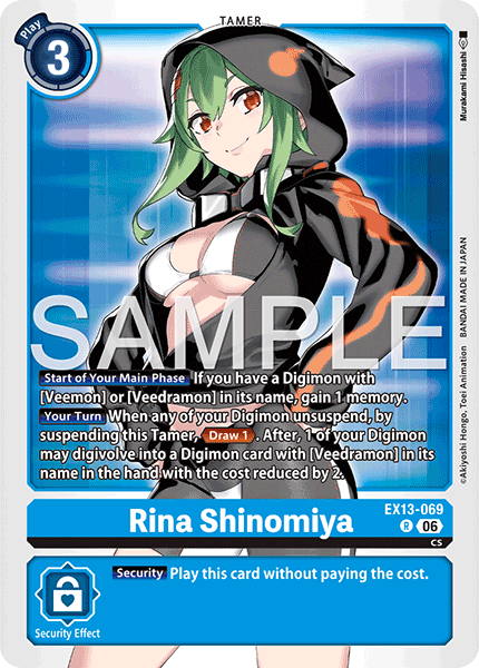 (Pre-order 2nd October 2026) Rina Shinomiya (EX13-069) Rare