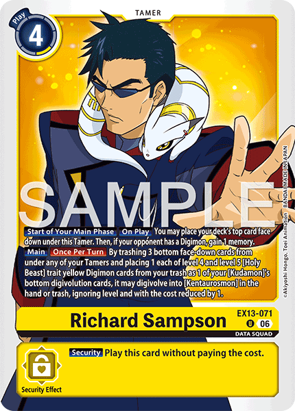 (Pre-order 2nd October 2026) Richard Sampson (EX13-071) Uncommon