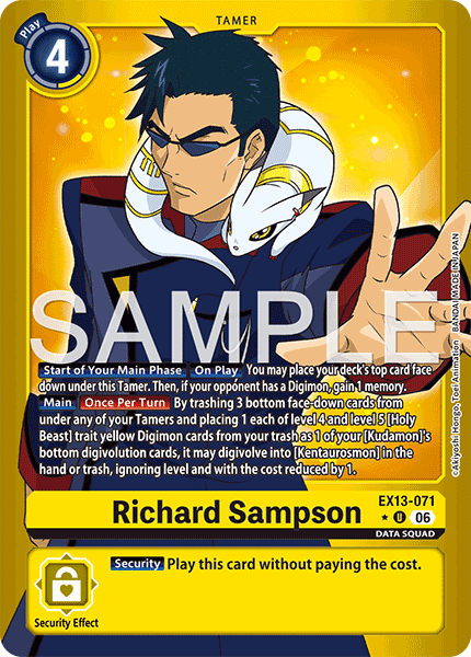 Richard Sampson (EX13-071) Limited Uncommon