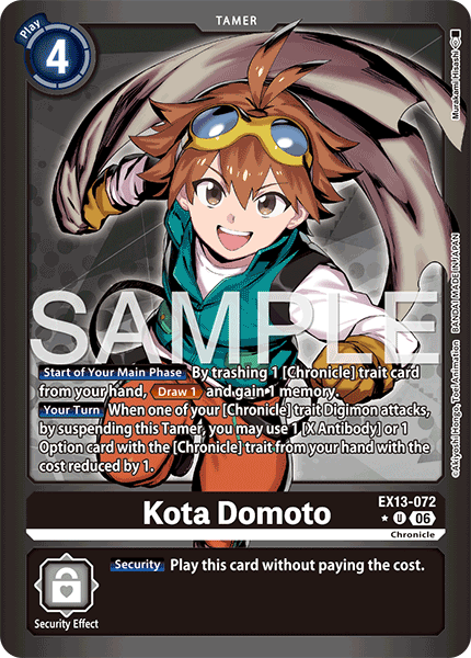 Kota Domoto (EX13-072) Limited Uncommon