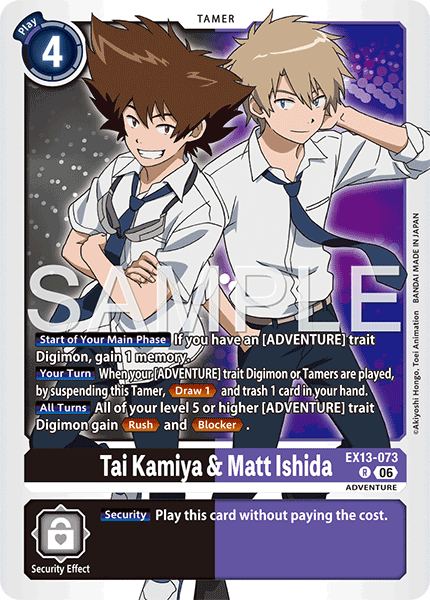 (Pre-order 2nd October 2026) Tai Kamiya & Matt Ishida (EX13-073) Rare