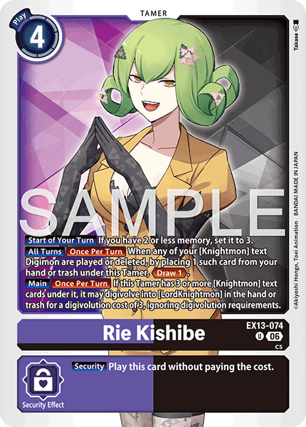 (Pre-order 2nd October 2026) Rie Kishibe (EX13-074) Uncommon