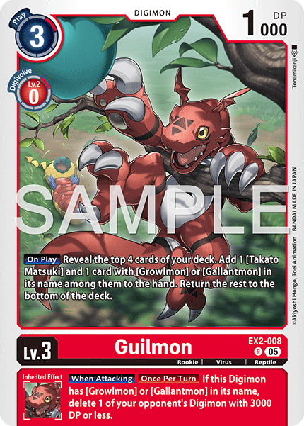 Guilmon (EX2-008) Digimon Generation [AD01]