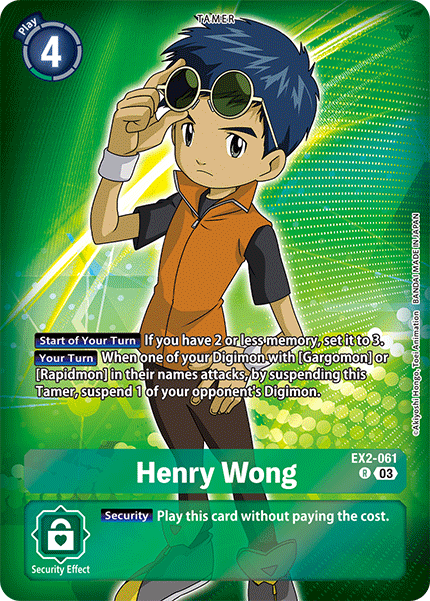 Henry Wong (EX2-061) Rare ST17