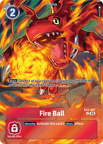 Fire Ball (EX2-067) Alternative Art ST17