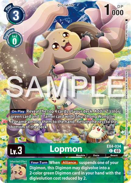 Lopmon (EX4-034) Alternative Art ST17