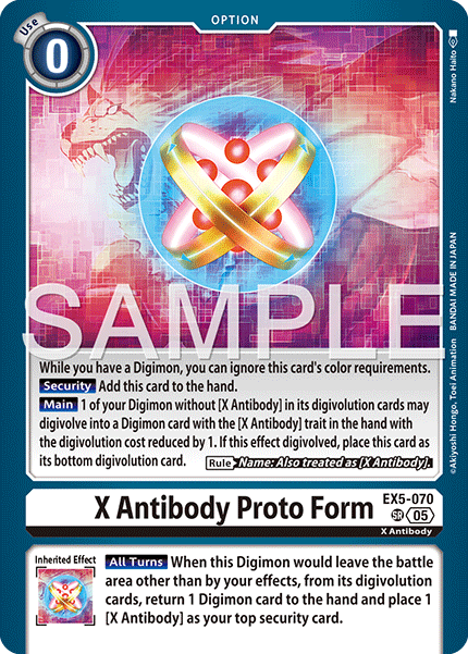 X Antibody Proto Form (EX5-070) Digimon Generation [AD01]