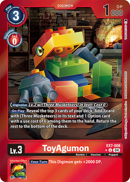 ToyAgumon (EX7-008) Limited Uncommon