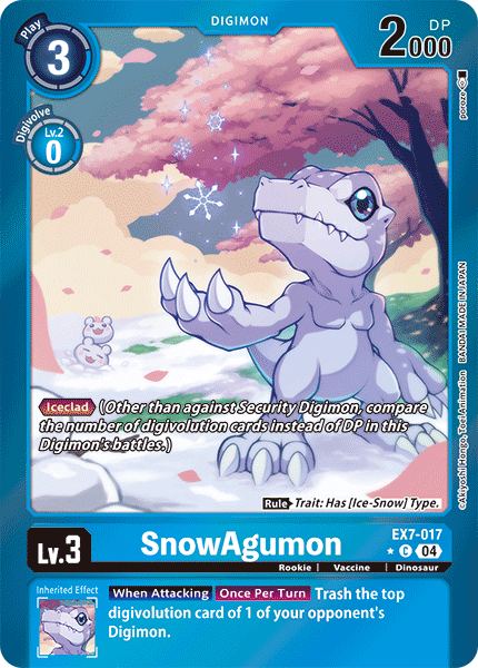 SnowAgumon (EX7-017) Limited Common