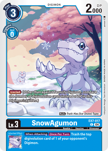 SnowAgumon (EX7-017) Common