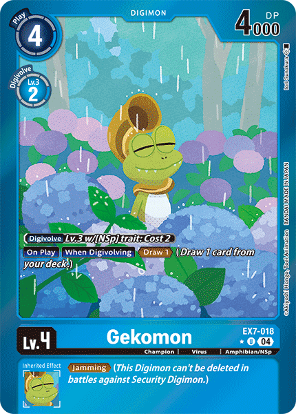 Gekomon (EX7-018) Limited Uncommon