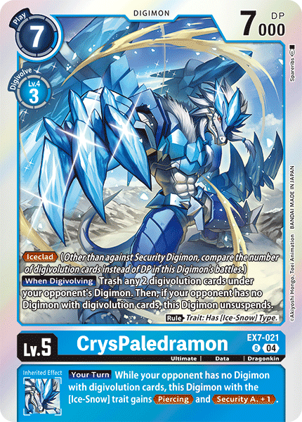 CrysPaledramon (EX7-021) Rare