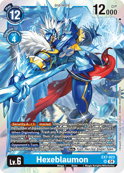 Hexeblaumon (EX7-023) Super Rare