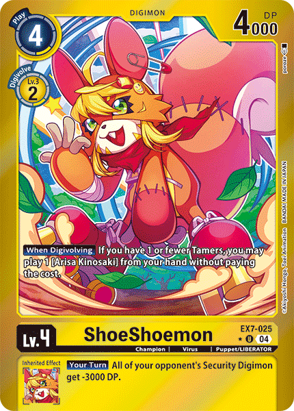 ShoeShoemon (EX7-025) Limited Uncommon