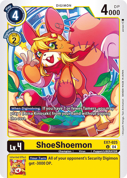 ShoeShoemon (EX7-025) Uncommon