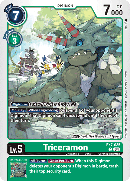 Triceramon (EX7-035) Common