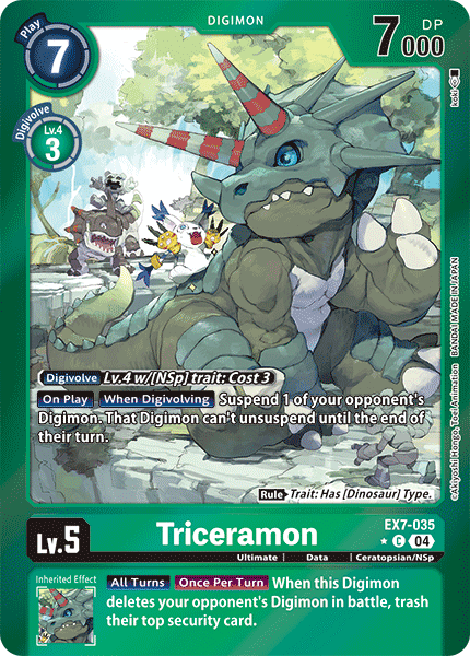 Triceramon (EX7-035) Limited Common