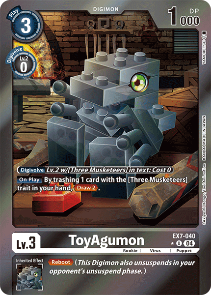 ToyAgumon (EX7-040) Limited Uncommon