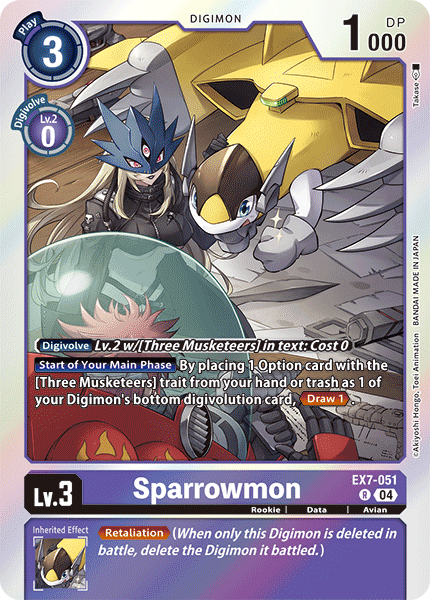 Sparrowmon (EX7-051) Rare