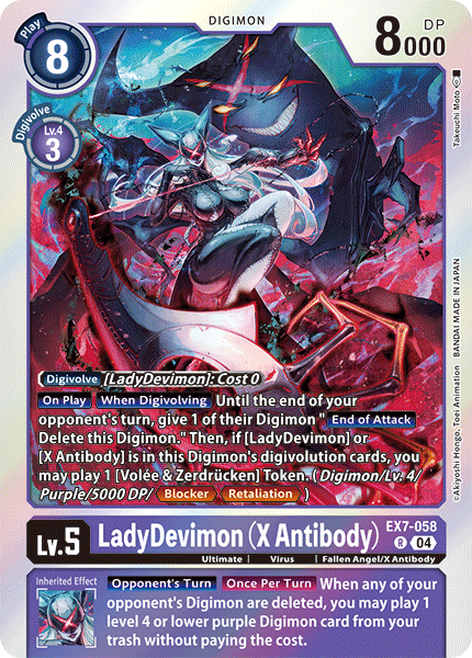 LadyDevimon (X Antibody) (EX7-058) Rare