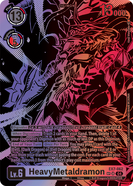 HeavyMetaldramon (EX7-062) SP Alternative Art