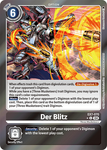 Der Blitz (EX7-070) Limited Uncommon