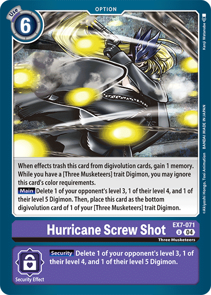 Hurricane Screw Shot (EX7-071) Uncommon