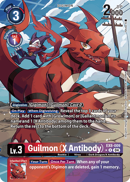 Guilmon (X Antibody) (EX8-009) Alternative Art