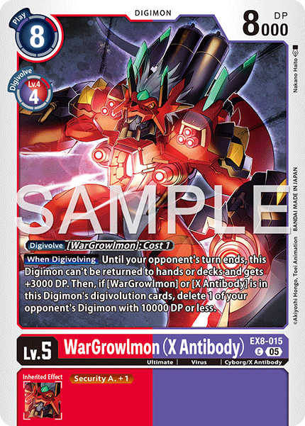 WarGrowlmon (X Antibody) (EX8-015) Digimon Generation [AD01]