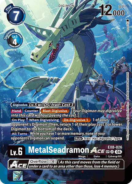 MetalSeadramon ACE (EX8-026) SP Alternative Art