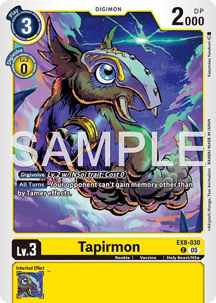 Tapirmon (EX8-030) Digimon Generation [AD01]