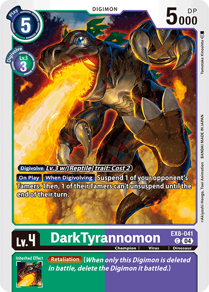 DarkTyrannomon (EX8-041) Common