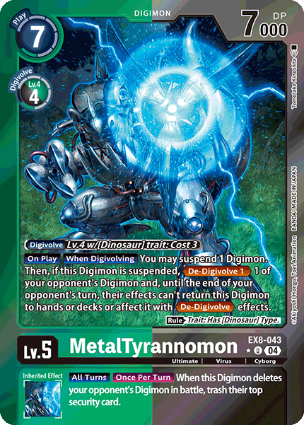 MetalTyrannomon (EX8-043) Limited Uncommon