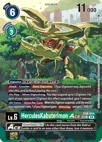 HerculesKabuterimon ACE (EX8-044) SP Alternative Art